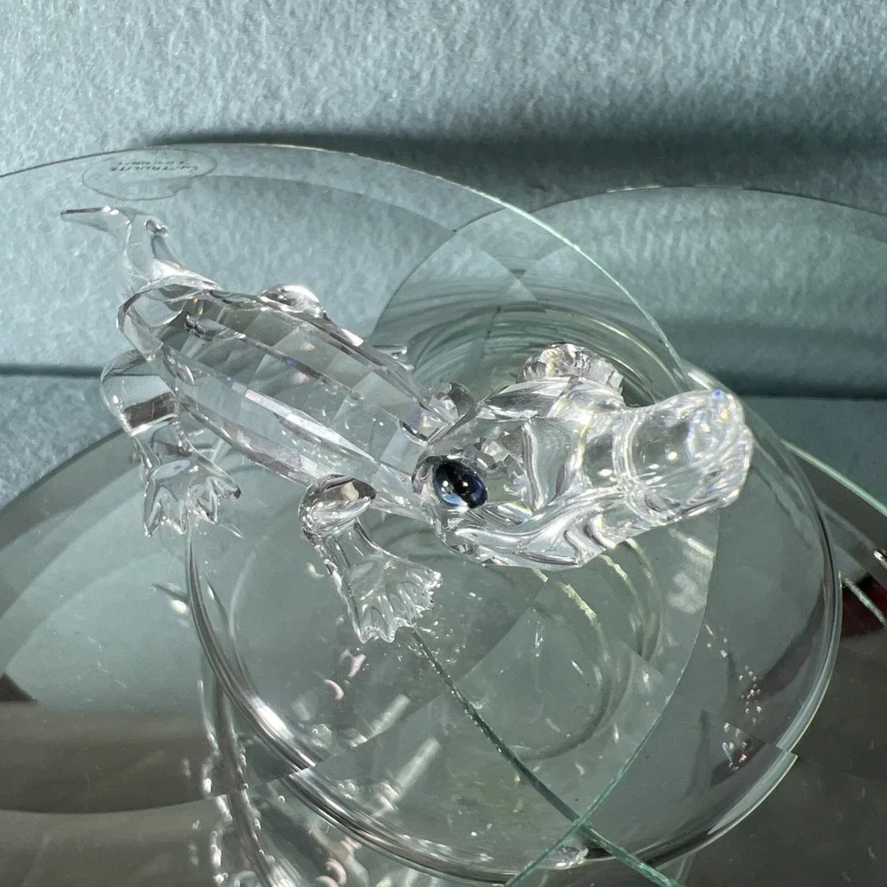 Swarovski Crystal Alligator Figurine #221629‎ Mib Complete Crocodile